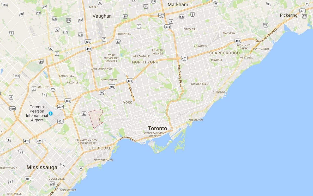 Bản đồ của chúng tôi thung Lũng Làng quận Toronto