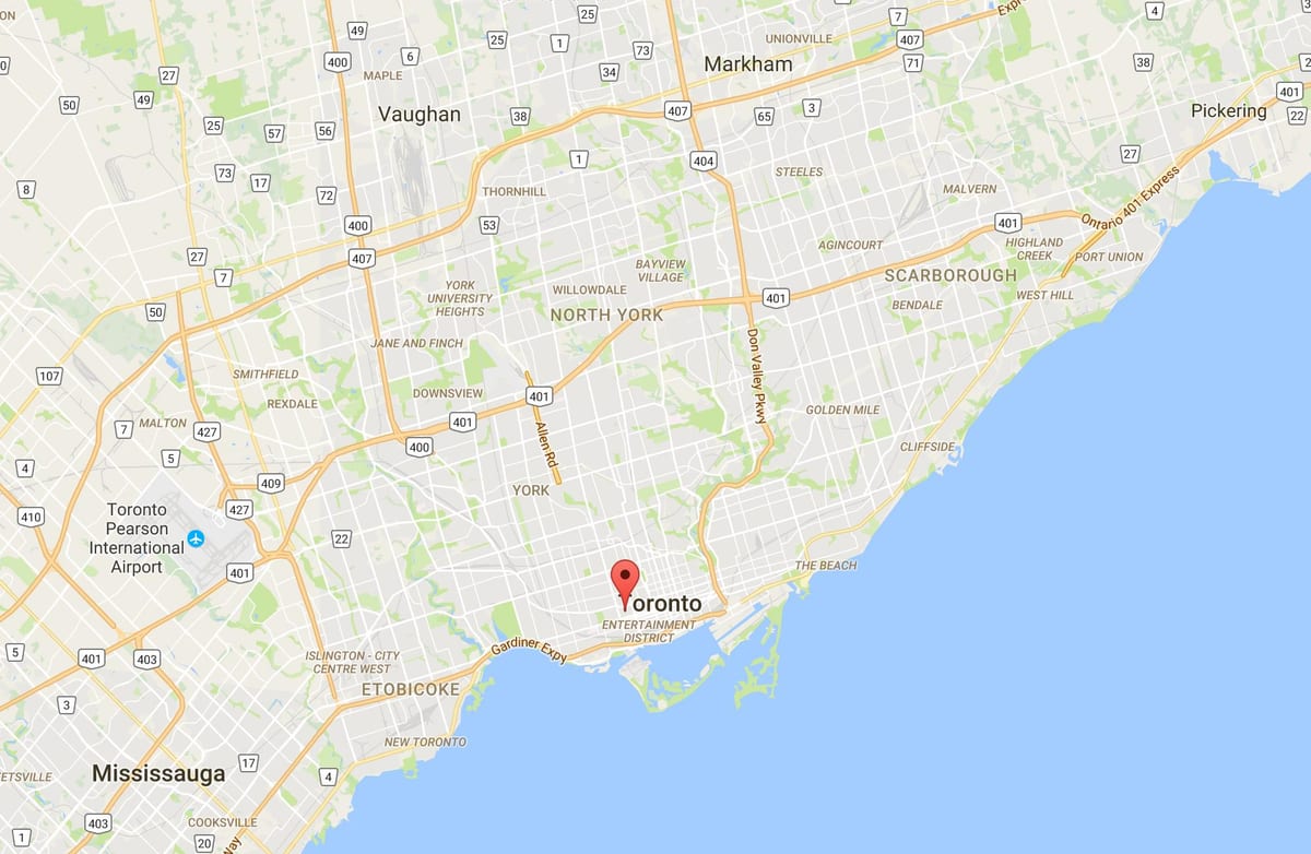 Bản đồ của Alexandra park quận Toronto