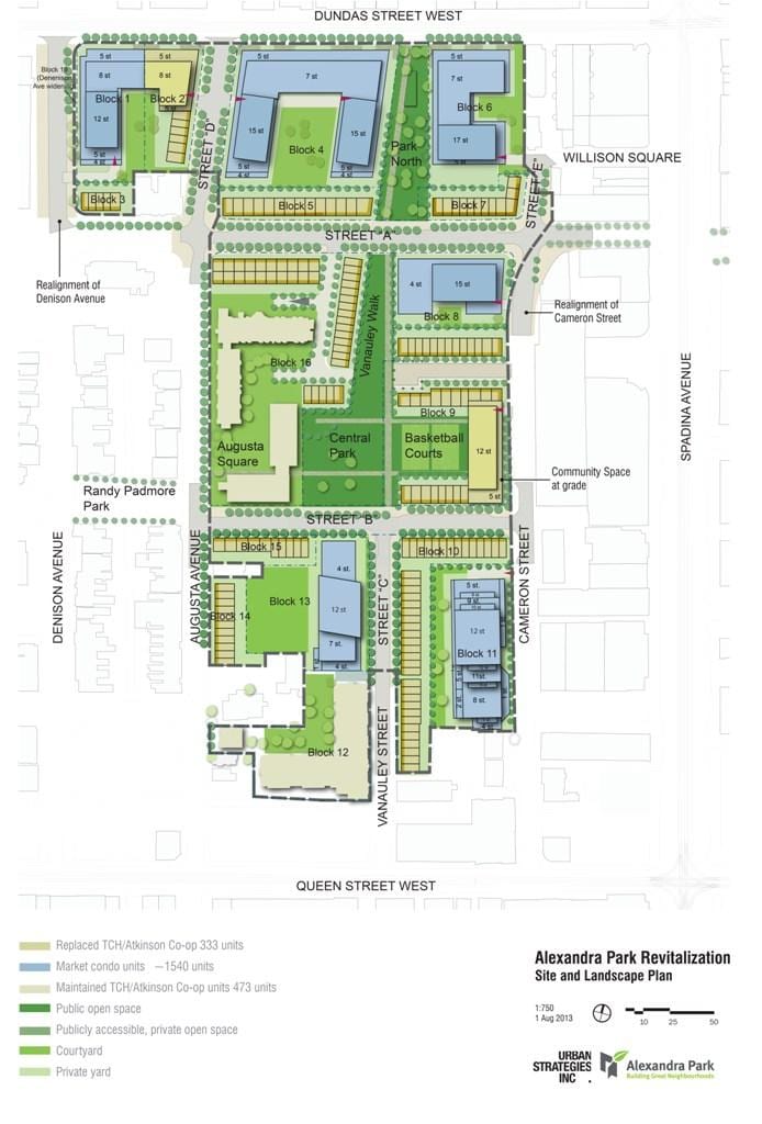Bản đồ của Alexandra Park Toronto