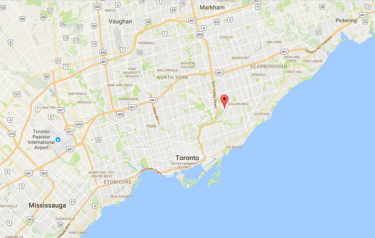 Bản đồ của Bermondsey quận Toronto