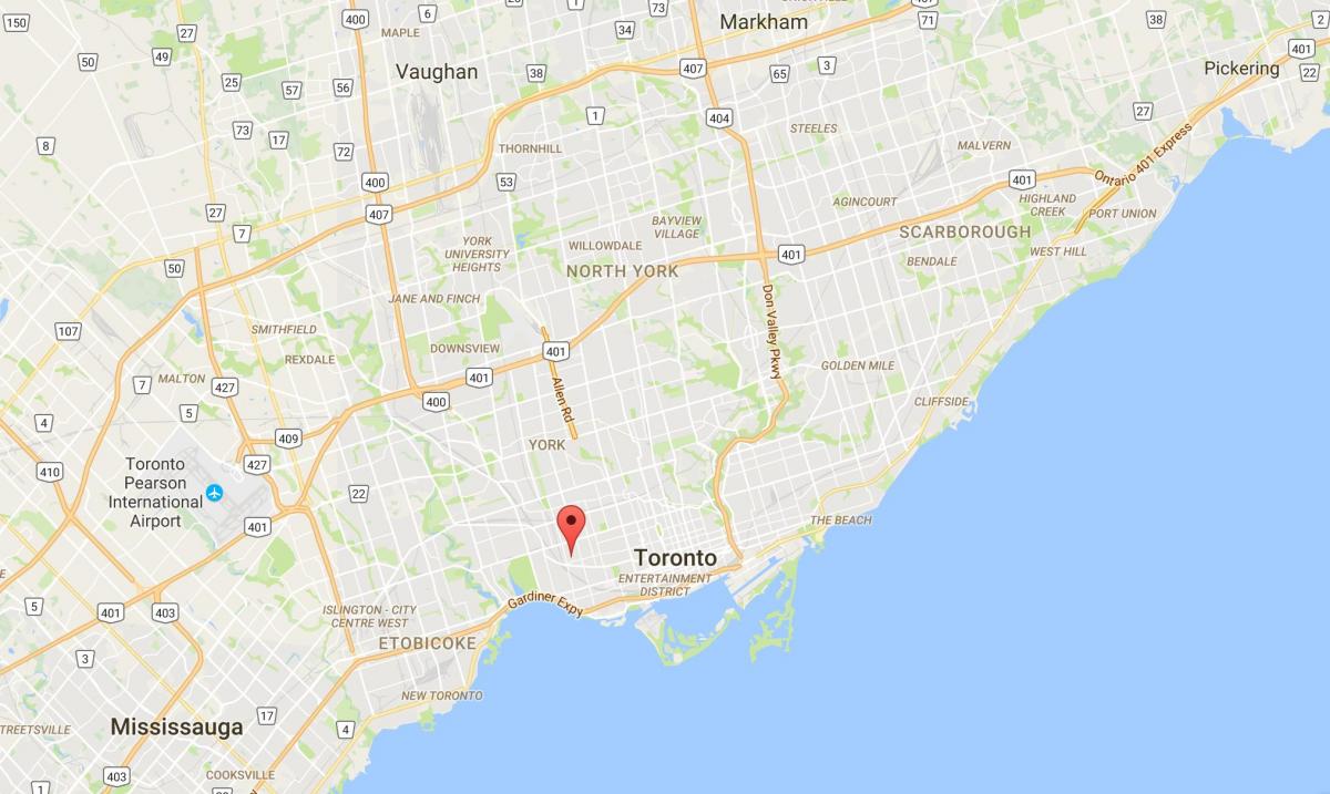 Bản đồ của Brockton Làng quận Toronto