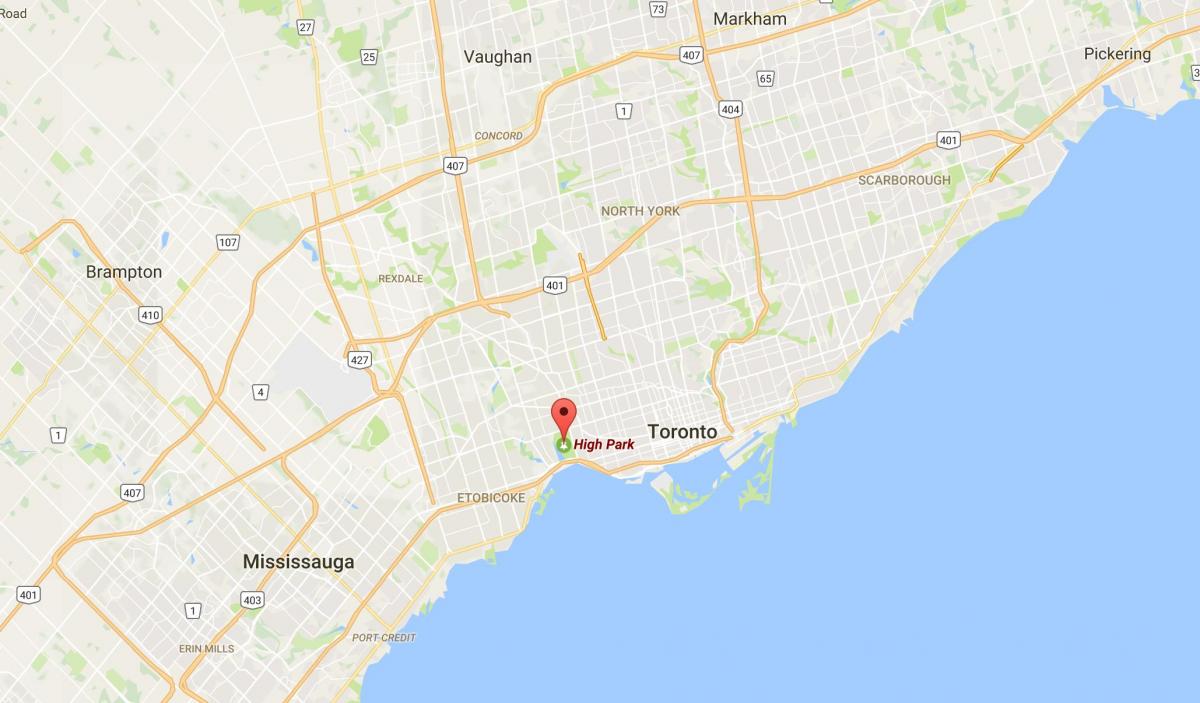 Bản đồ của Cao Park quận Toronto