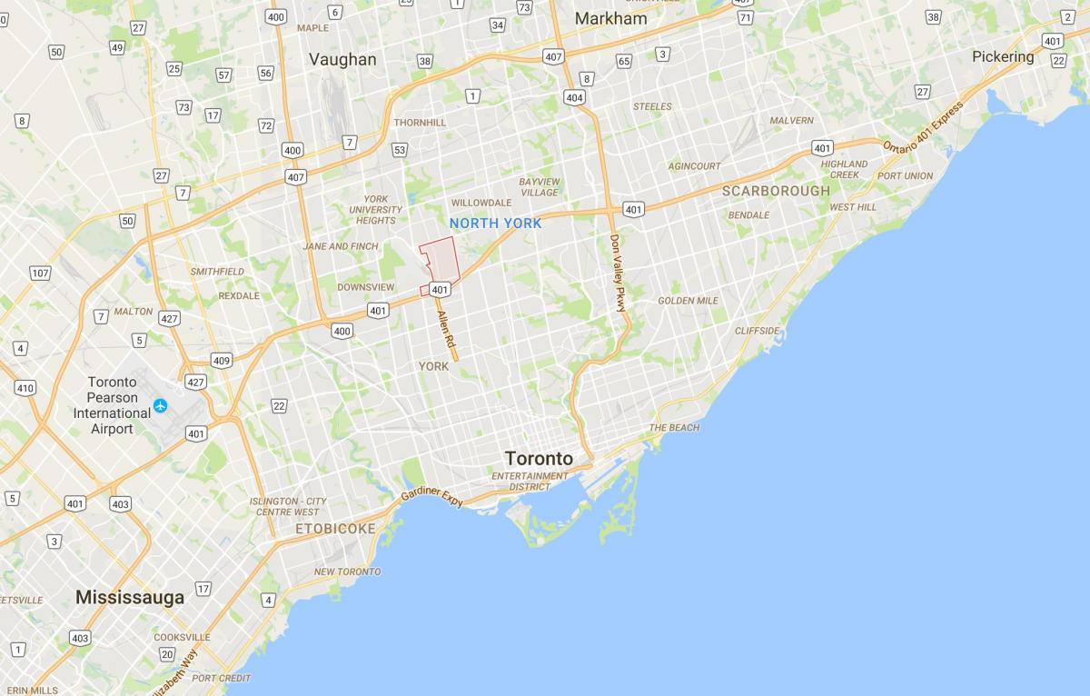 Bản đồ của Clanton Park quận Toronto