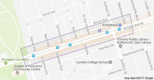 Bản đồ của Corso Italia Toronto