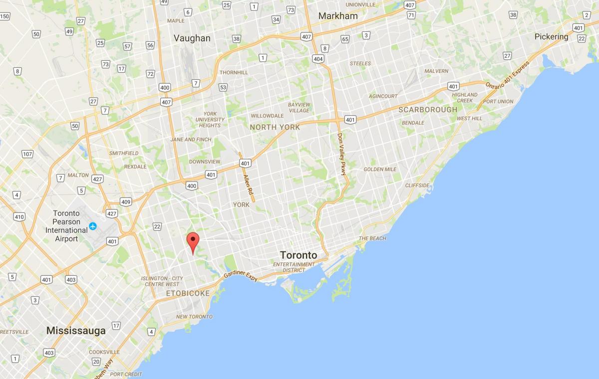 Bản đồ của Beverly quận Toronto