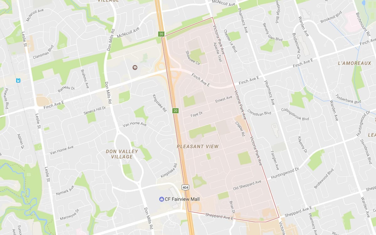 Bản đồ của dễ Chịu Xem khu phố Toronto