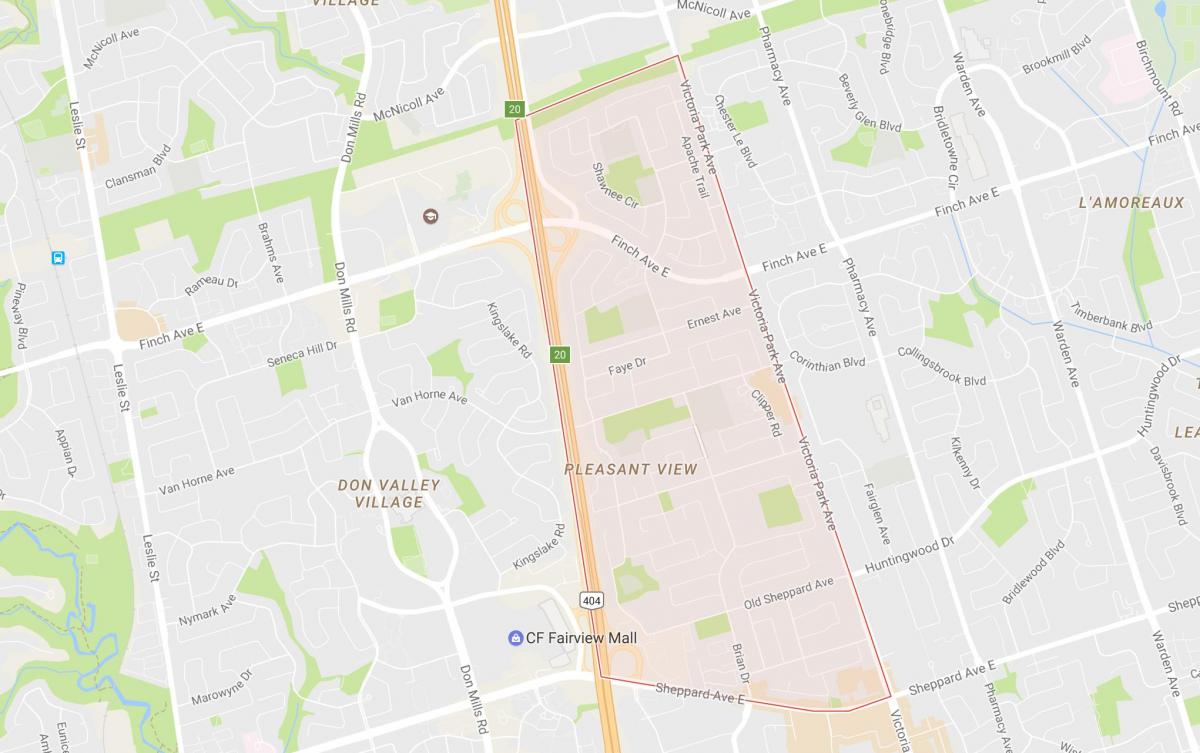 Bản đồ của dễ Chịu Xem khu phố Toronto