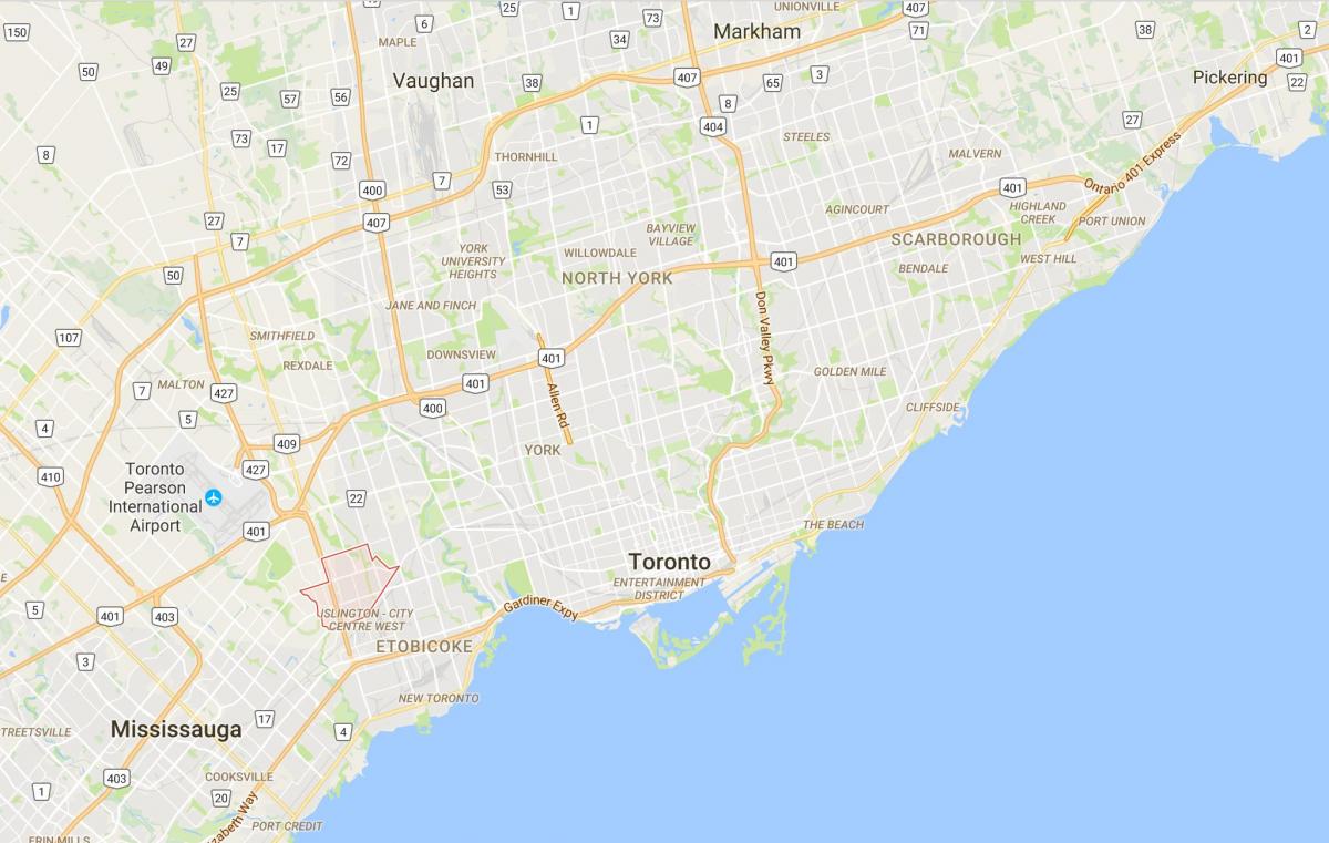 Bản đồ của Eatonville quận Toronto