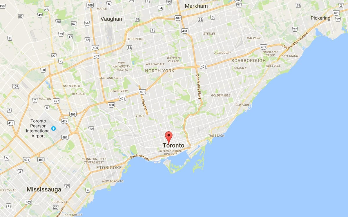 Bản đồ của Grange Park quận Toronto