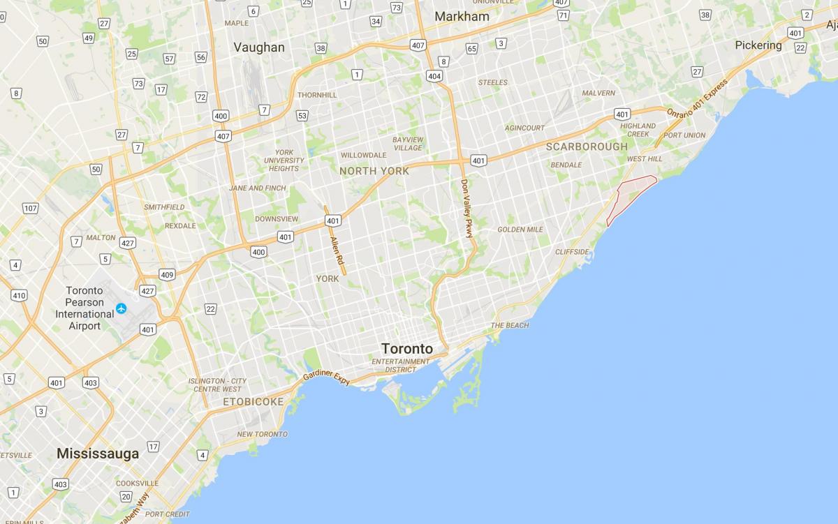 Bản đồ của Guildwood quận Toronto