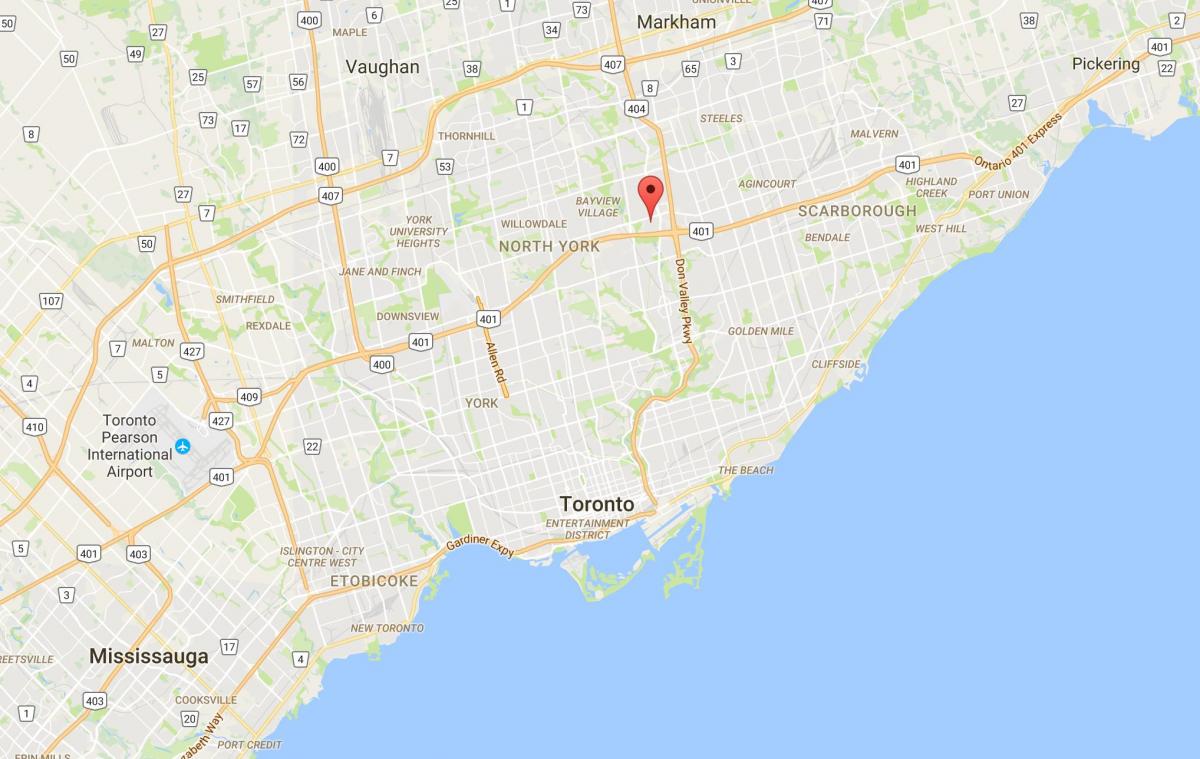Bản đồ của Henry trang Trại quận Toronto