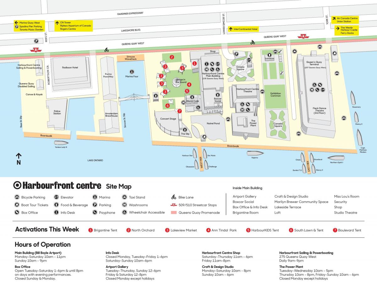 Bản đồ của Hào trung tâm bãi đậu xe
