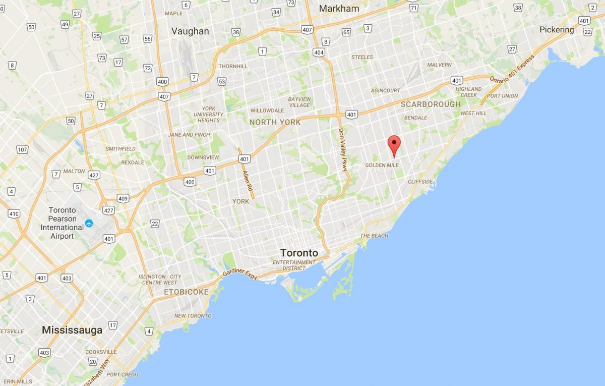 Bản đồ của Ionview quận Toronto