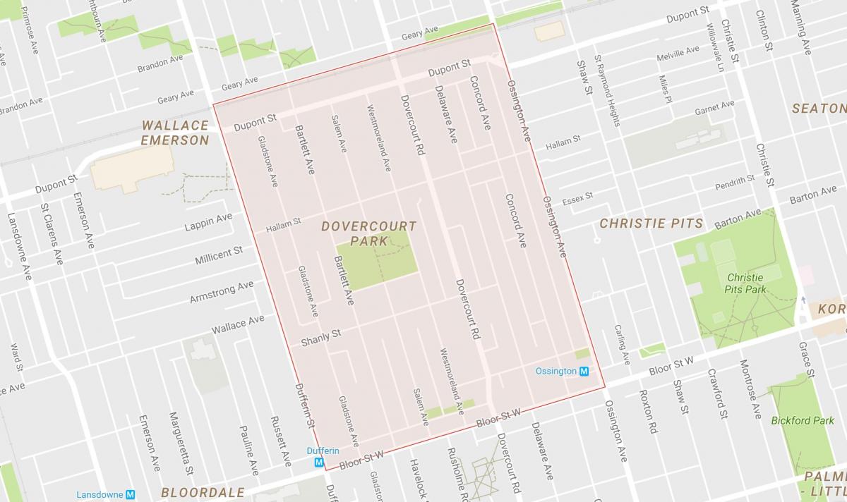 Bản đồ của Junction Park khu phố Toronto
