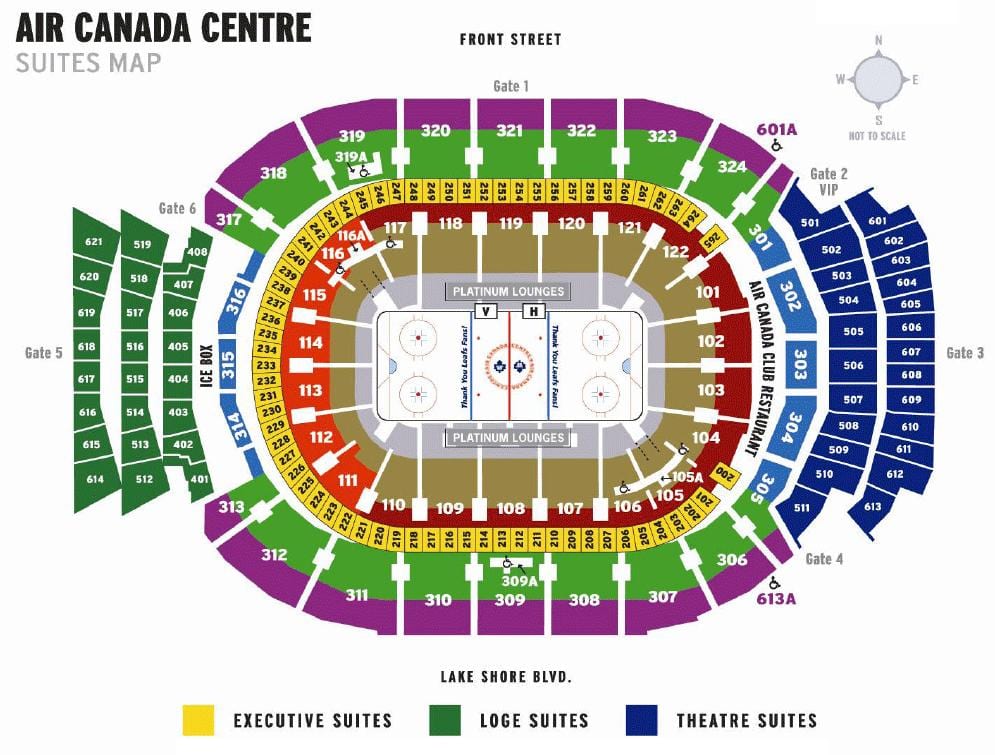 Bản đồ của không Khí Canada trung Tâm dãy - THON