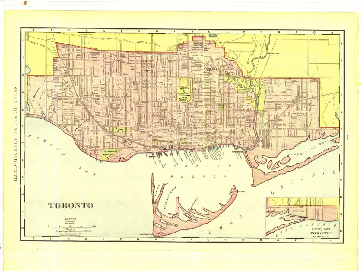 Bản đồ của lịch sử Toronto