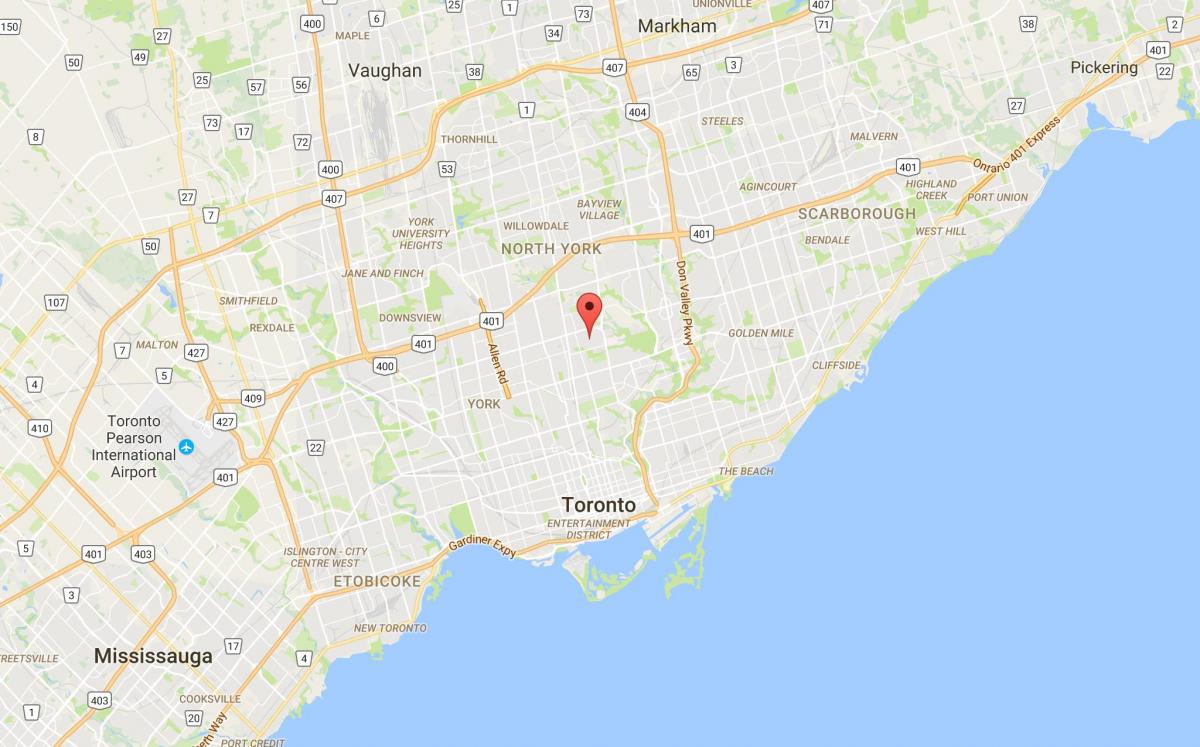 Bản đồ của Lawrence Park quận Toronto