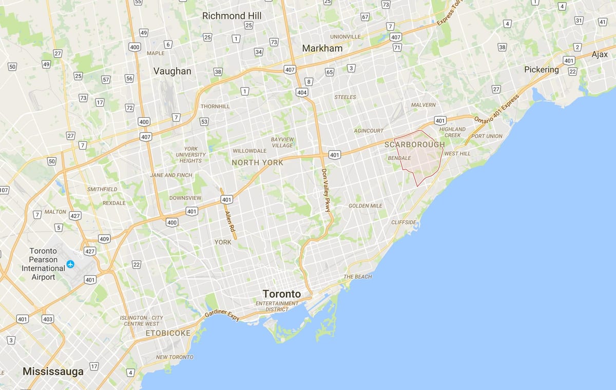 Bản đồ của Lexington quận Toronto