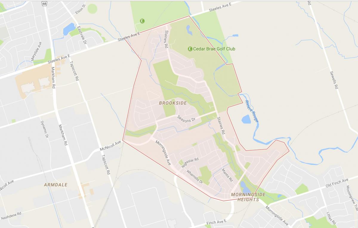 Bản đồ của Lincoln Heights khu phố Toronto