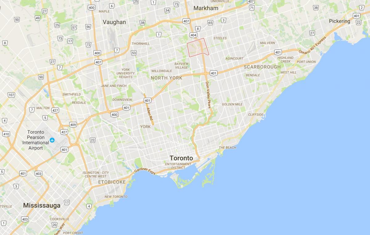 Bản đồ của Lấy Làng quận Toronto