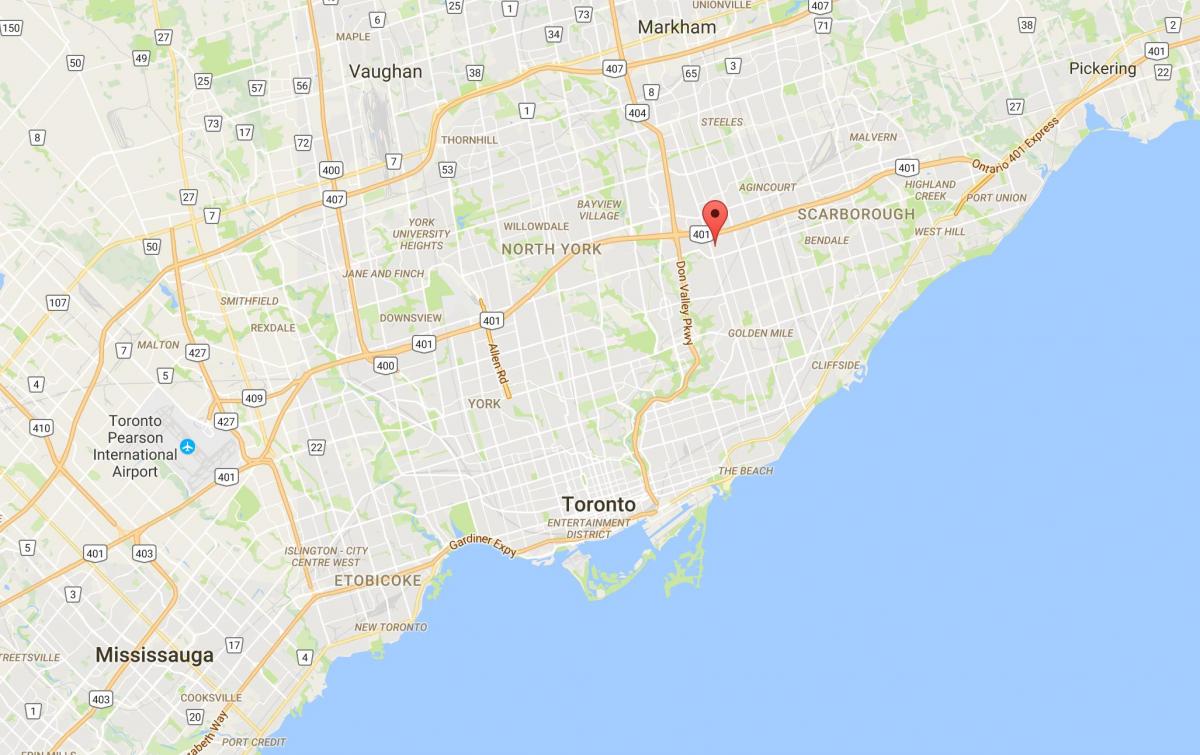 Bản đồ của Maryvale quận Toronto
