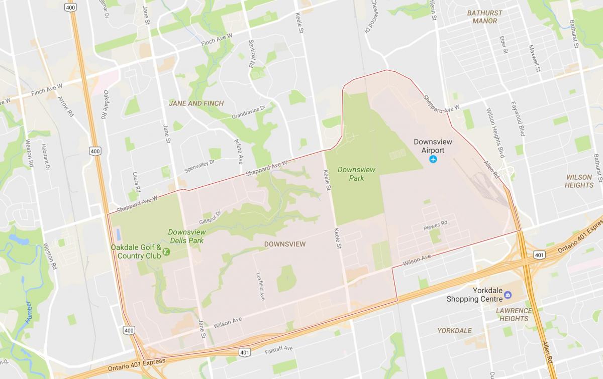 Bản đồ của Mưa khu phố Toronto