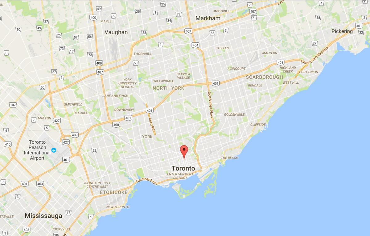 Bản đồ của nhà Thờ và Queen quận Toronto
