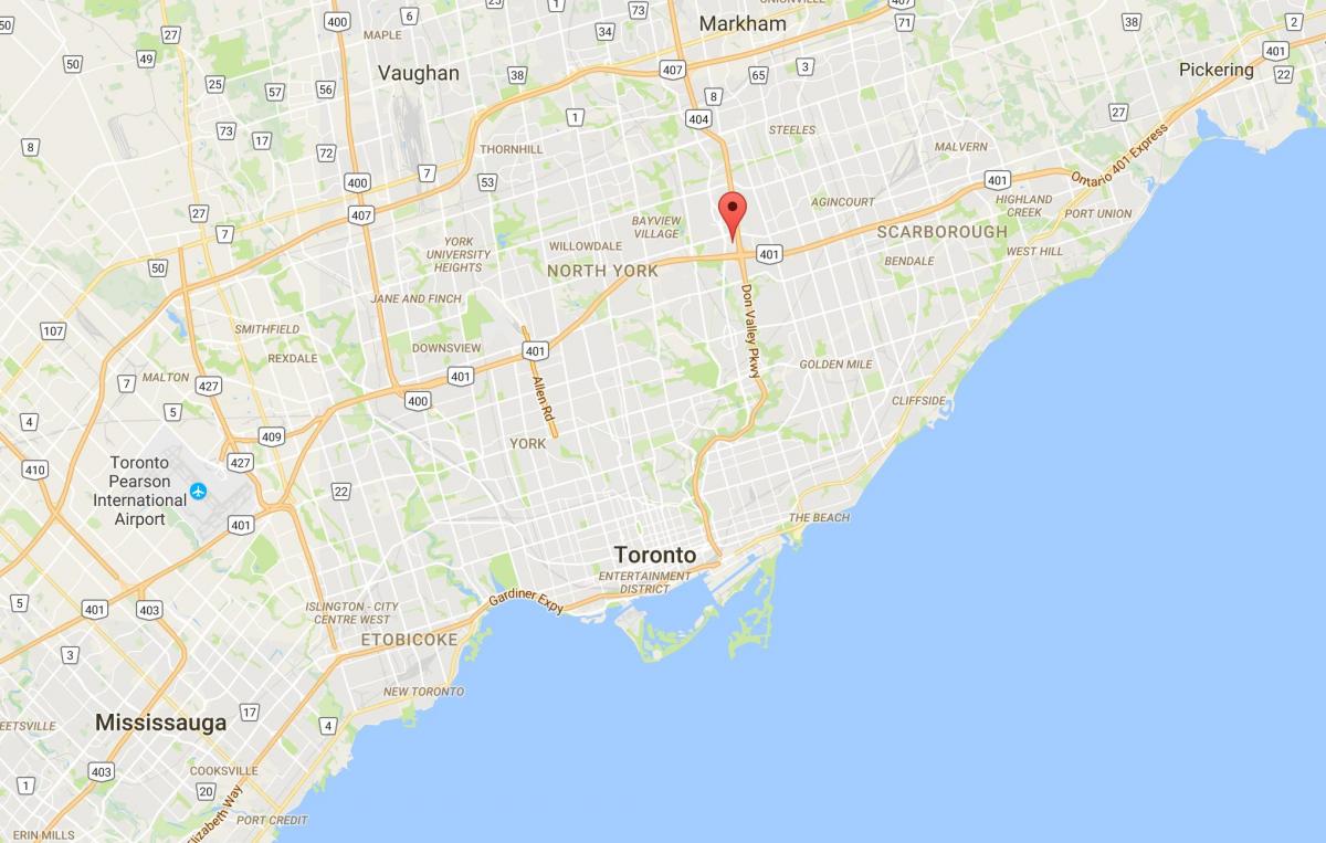 Bản đồ của Parkway Rừng quận Toronto