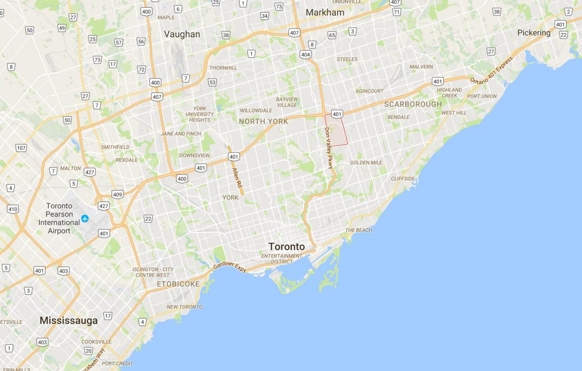 Bản đồ của Parkwoods quận Toronto