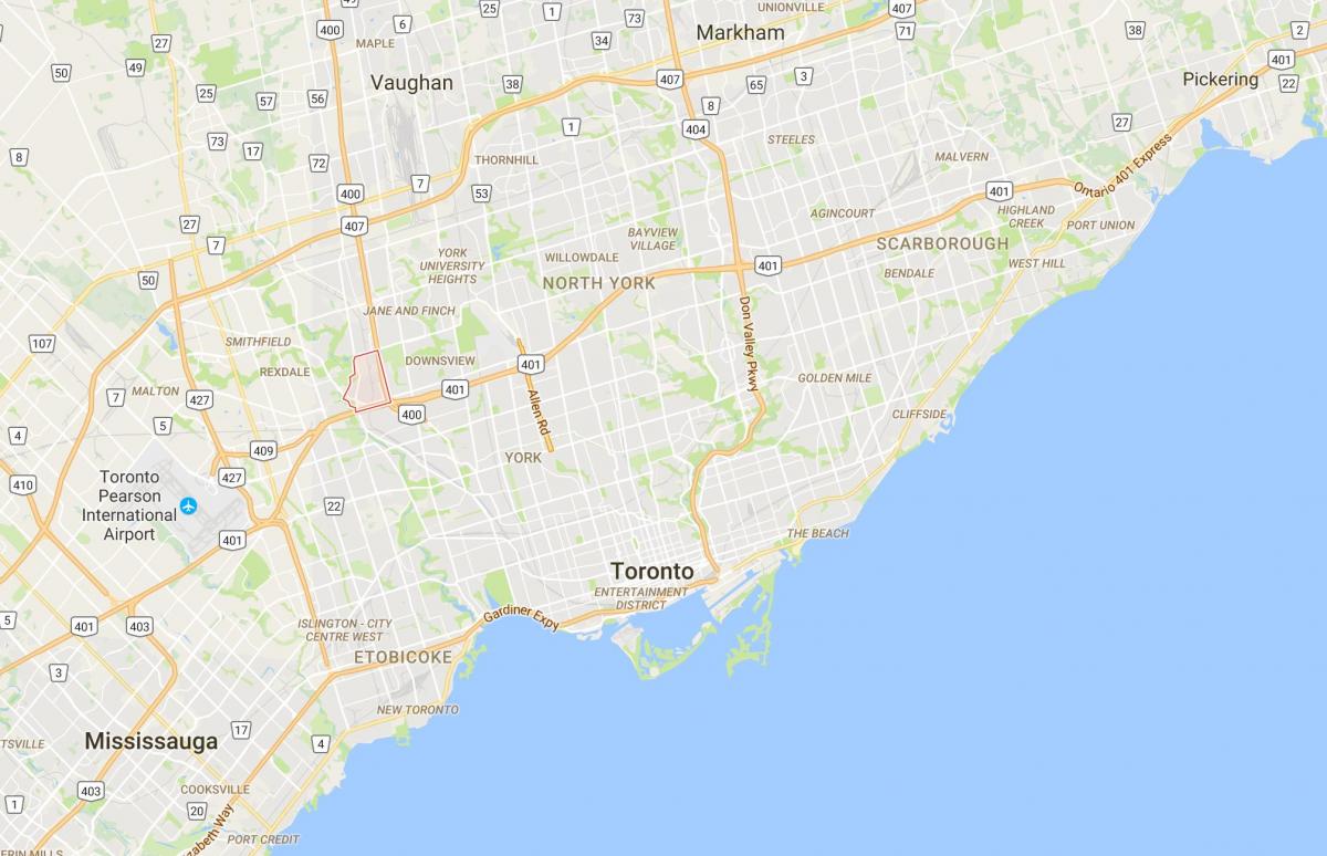 Bản đồ của Pelmo Park – Humberlea quận Toronto