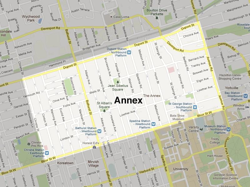 Bản đồ của phụ Lục Toronto