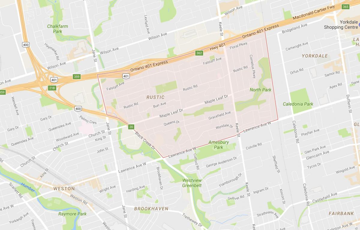 Bản đồ của Phong Leafneighbourhood Toronto