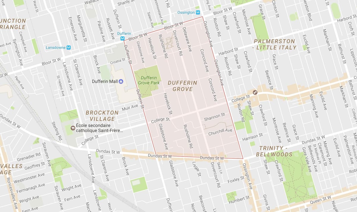 Bản đồ của pits khu phố Toronto