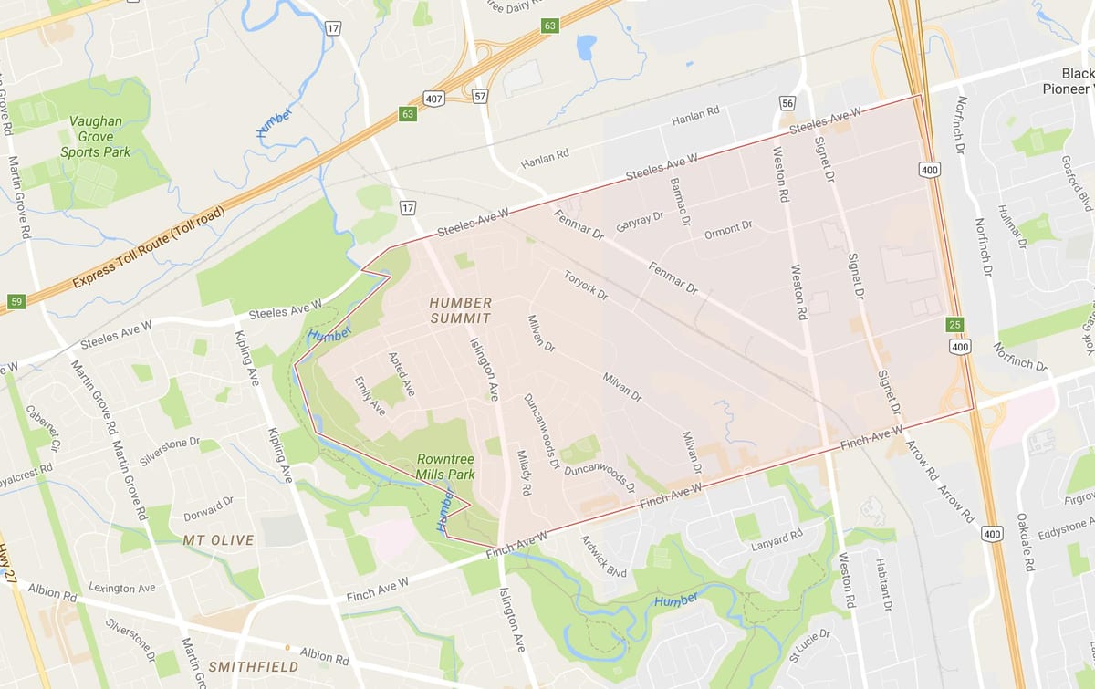 Bản đồ của Quán, hội nghị thượng Đỉnh khu phố Toronto