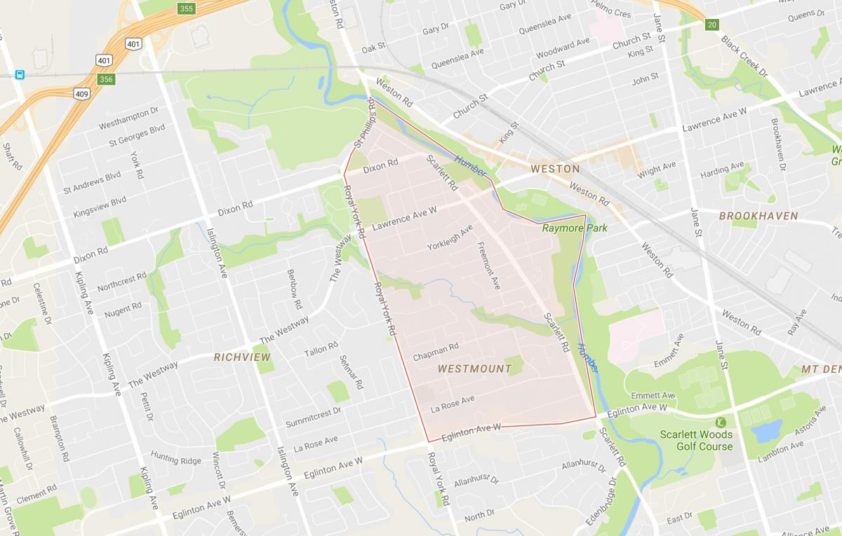Bản đồ của chúng tôi Heights – Downtown khu phố Toronto
