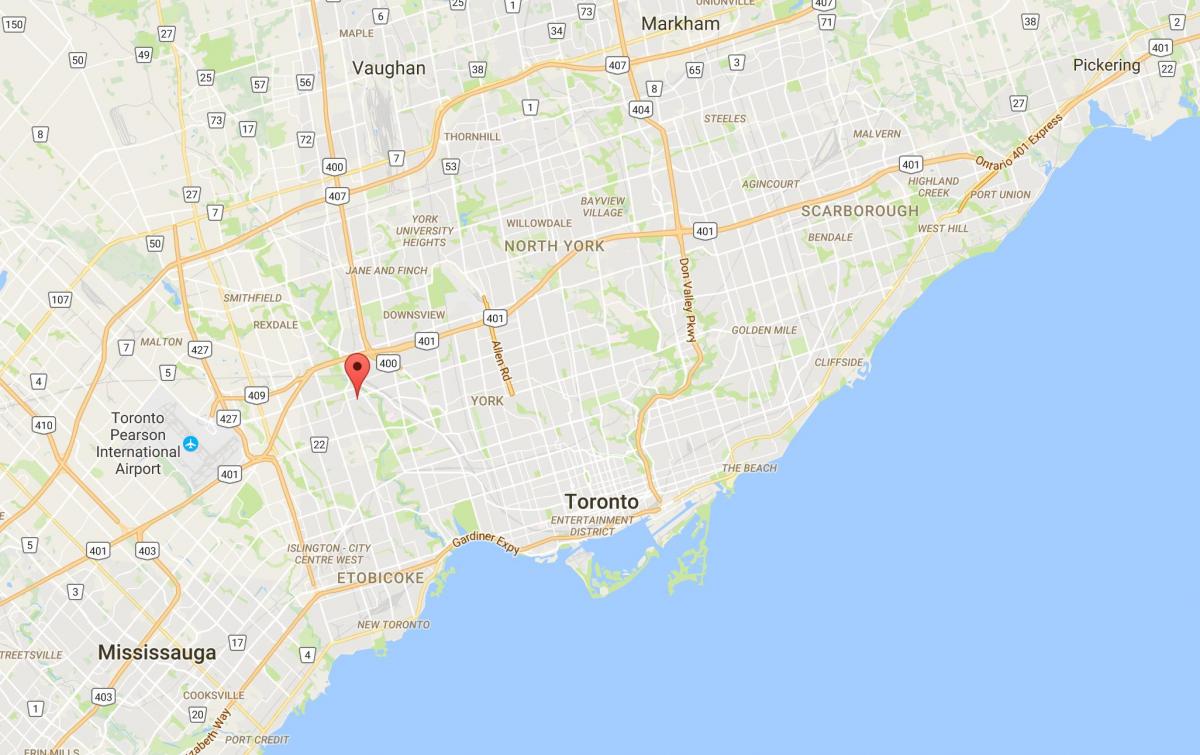 Bản đồ của chúng tôi Heights – Downtown quận Toronto
