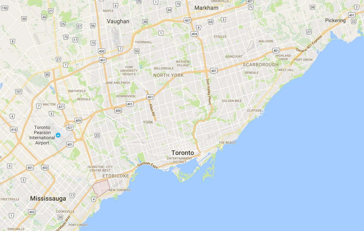 Bản đồ của river hills Parkviewdistrict Toronto