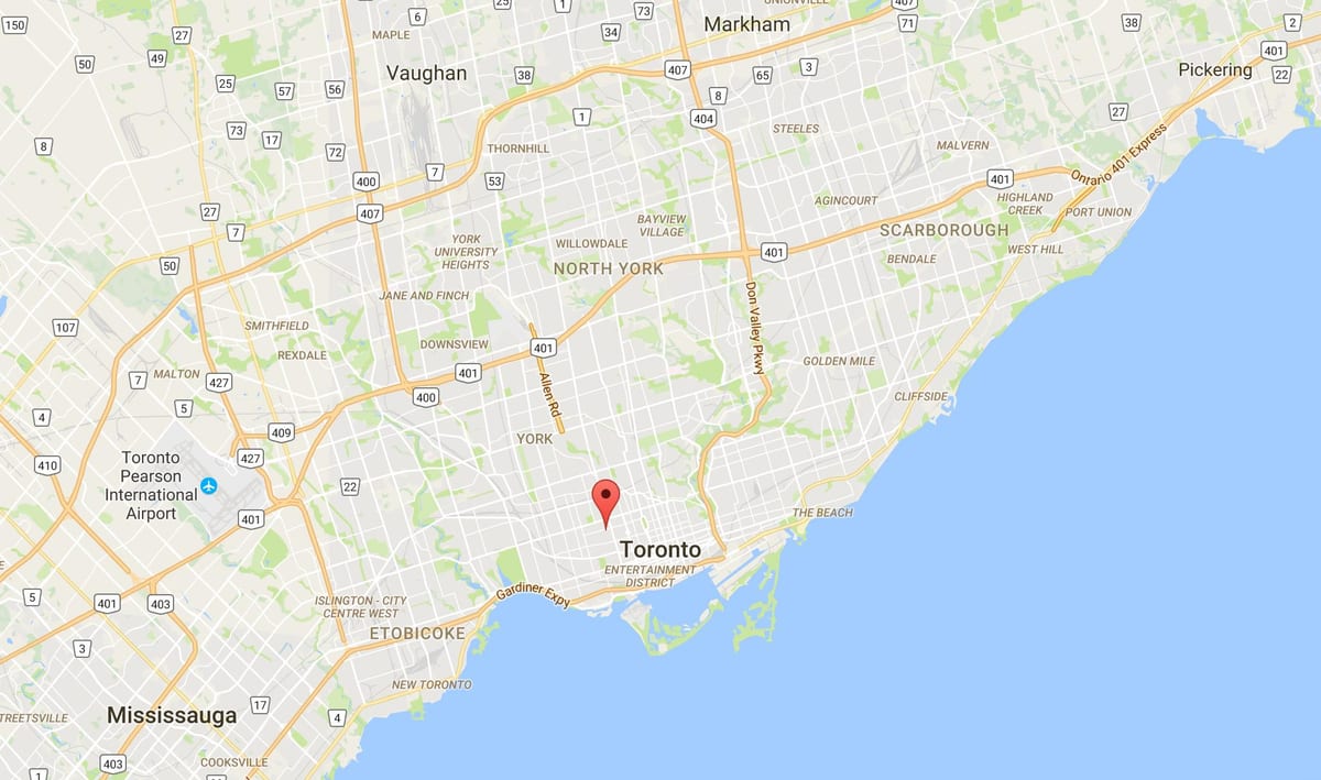 Bản đồ của? quận Toronto