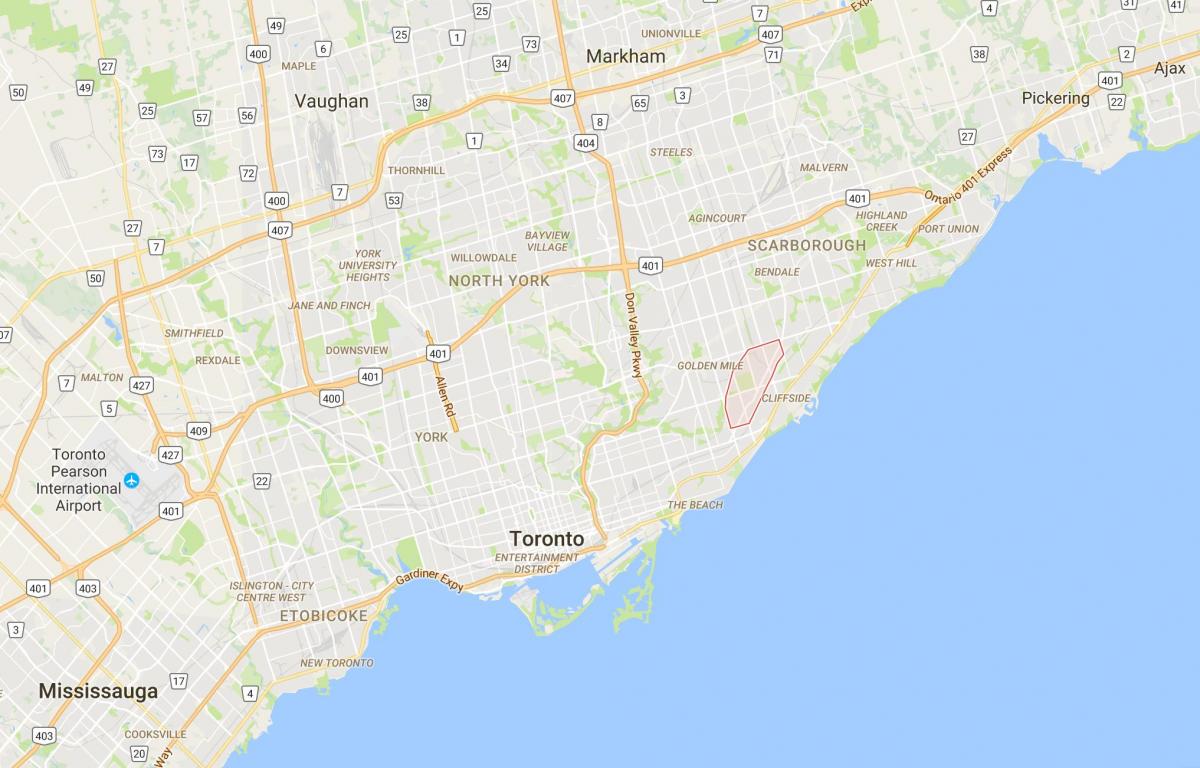 Bản đồ của Scarborough Junctiondistrict Toronto