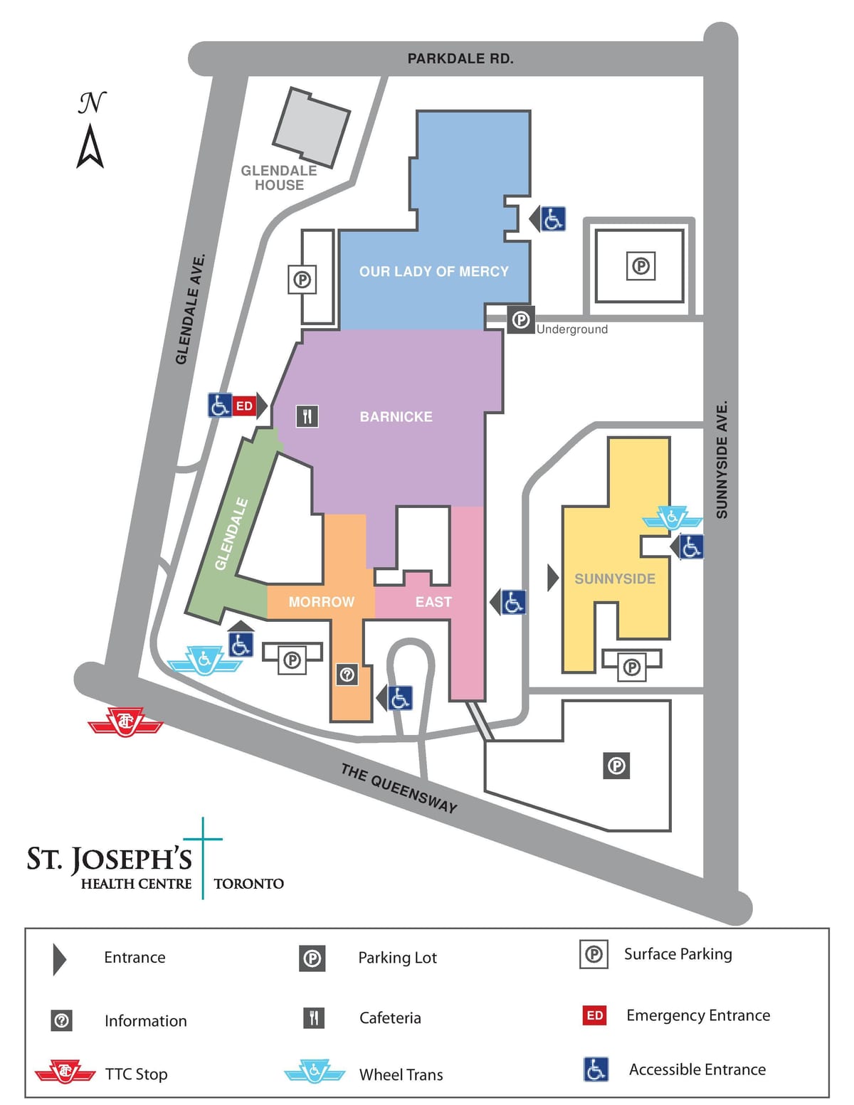 Bản đồ của St. Joseph là trung Tâm y Tế ở Toronto