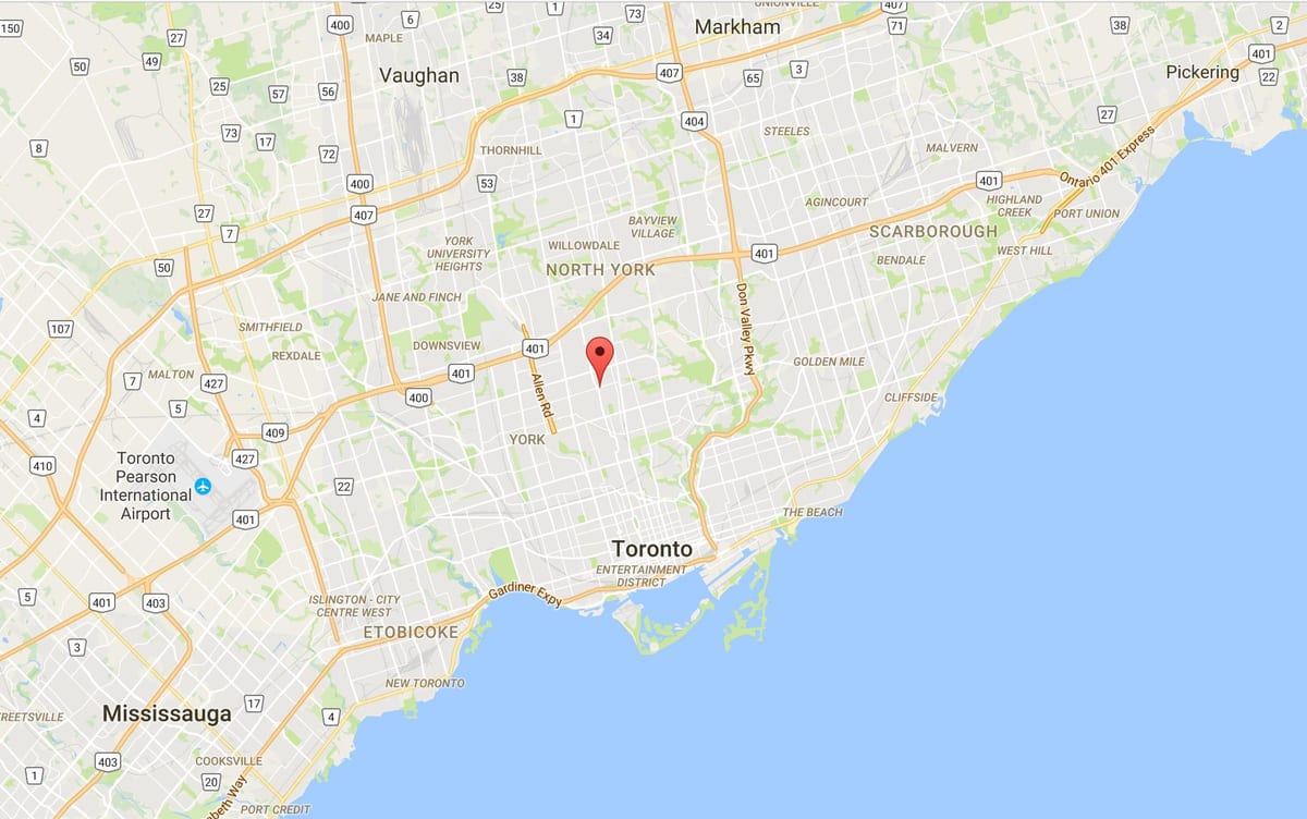 Bản đồ của tất cả những người Park quận Toronto