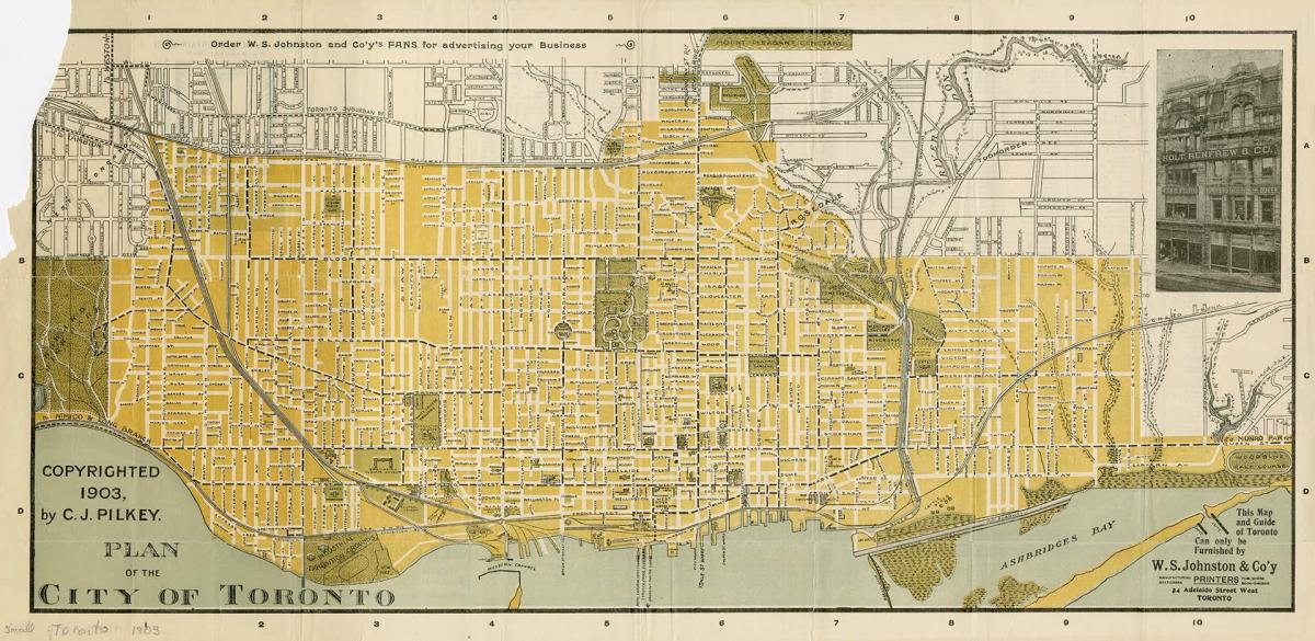Bản đồ của thành phố Toronto năm 1903