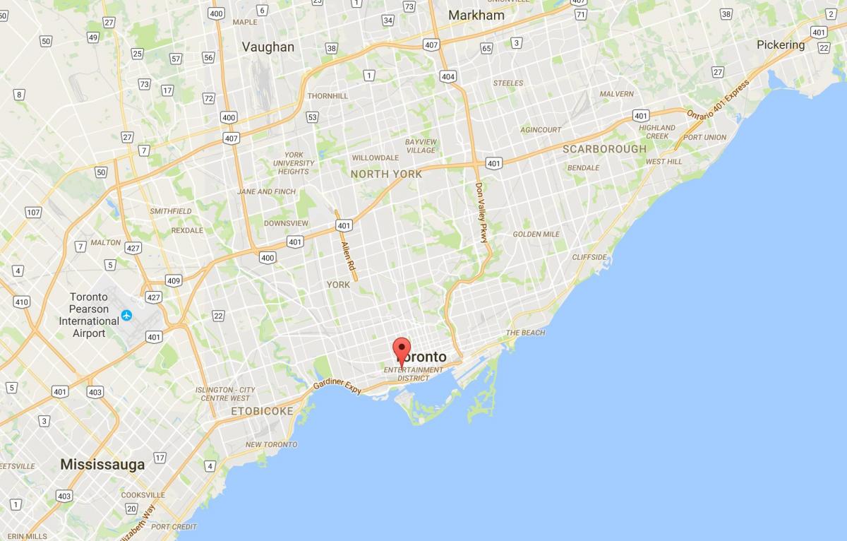 Bản đồ của Thời Quận Toronto