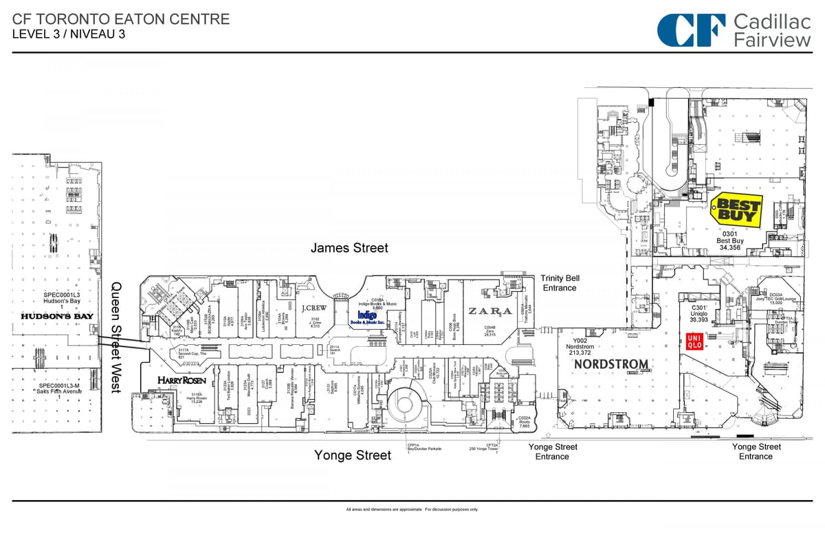 Bản đồ của Toronto Ăn trung Tâm cấp 3