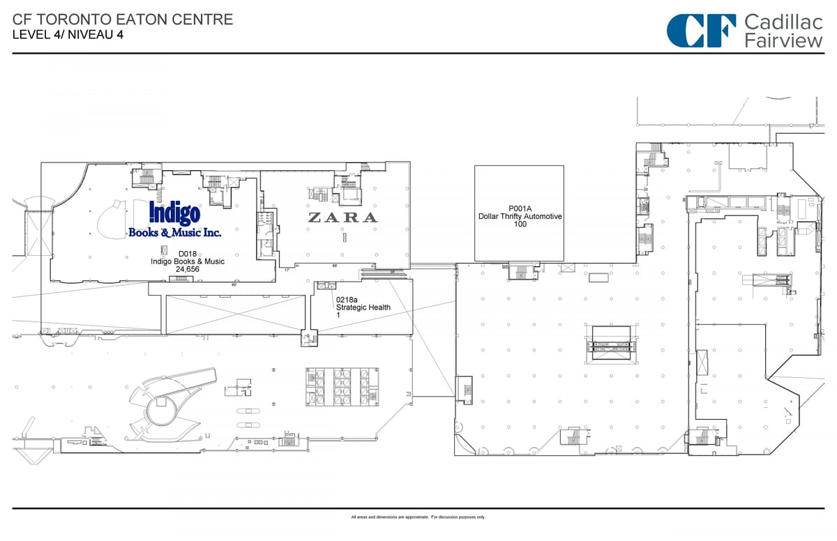 Bản đồ của Toronto Ăn trung Tâm cấp 4