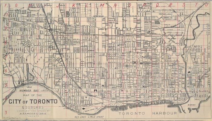 Bản đồ của Toronto 1902