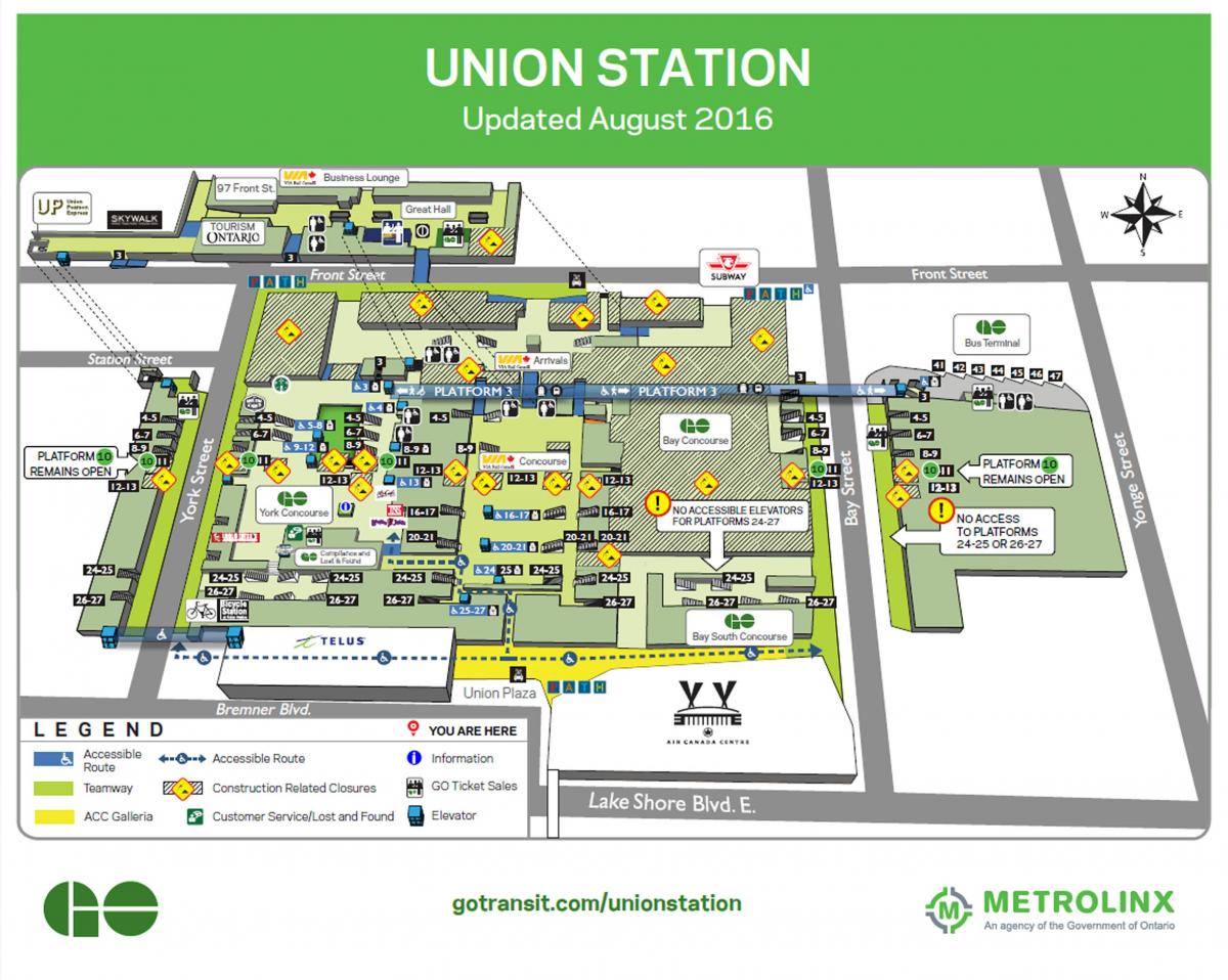 Bản đồ của Toronto Union