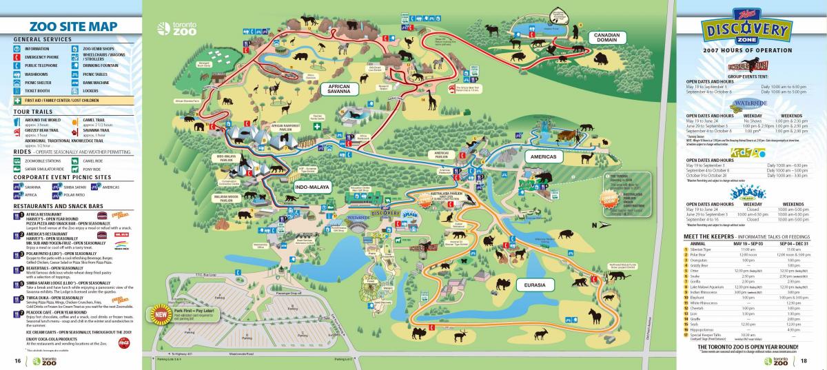 Bản đồ của Toronto thú