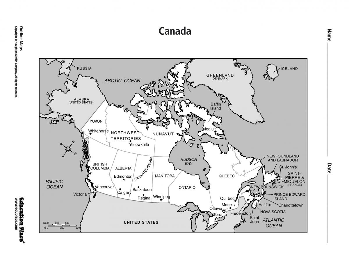 Bản đồ của Toronto vào canada