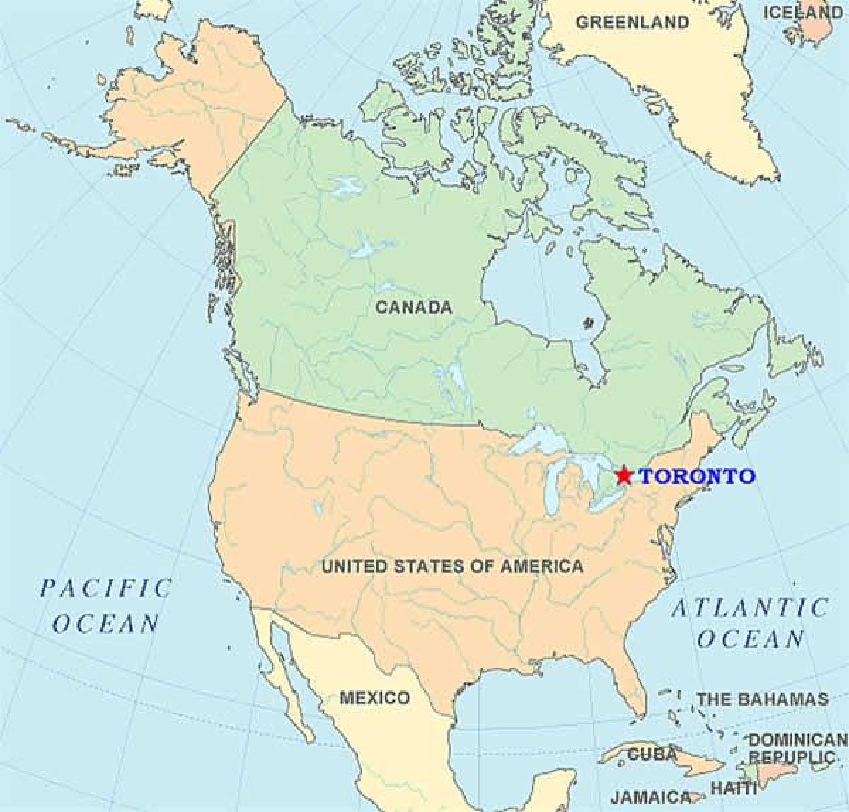 Bản đồ của Toronto vào hoa kỳ
